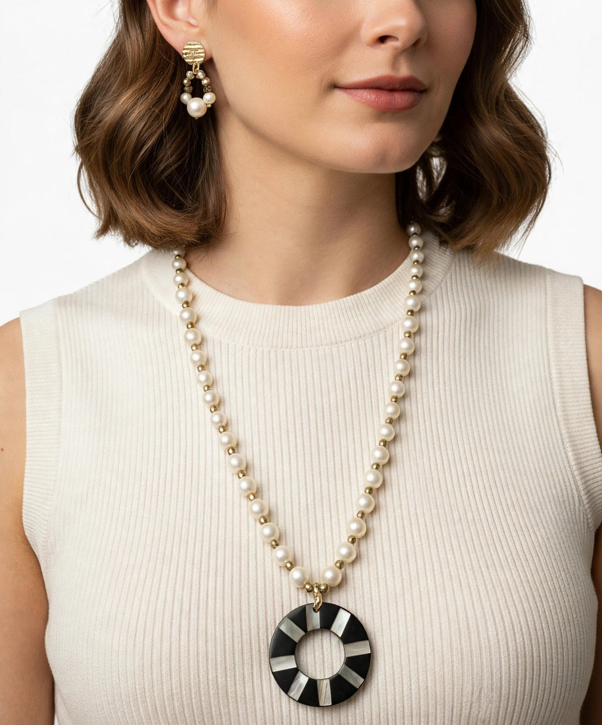 Elegant Handmade Pearl Jewelry Set - Exclusive (Only 1 Made)