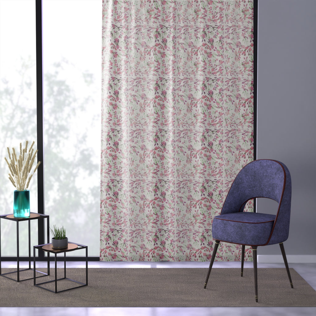 Floral Window Curtain - Modern Decor