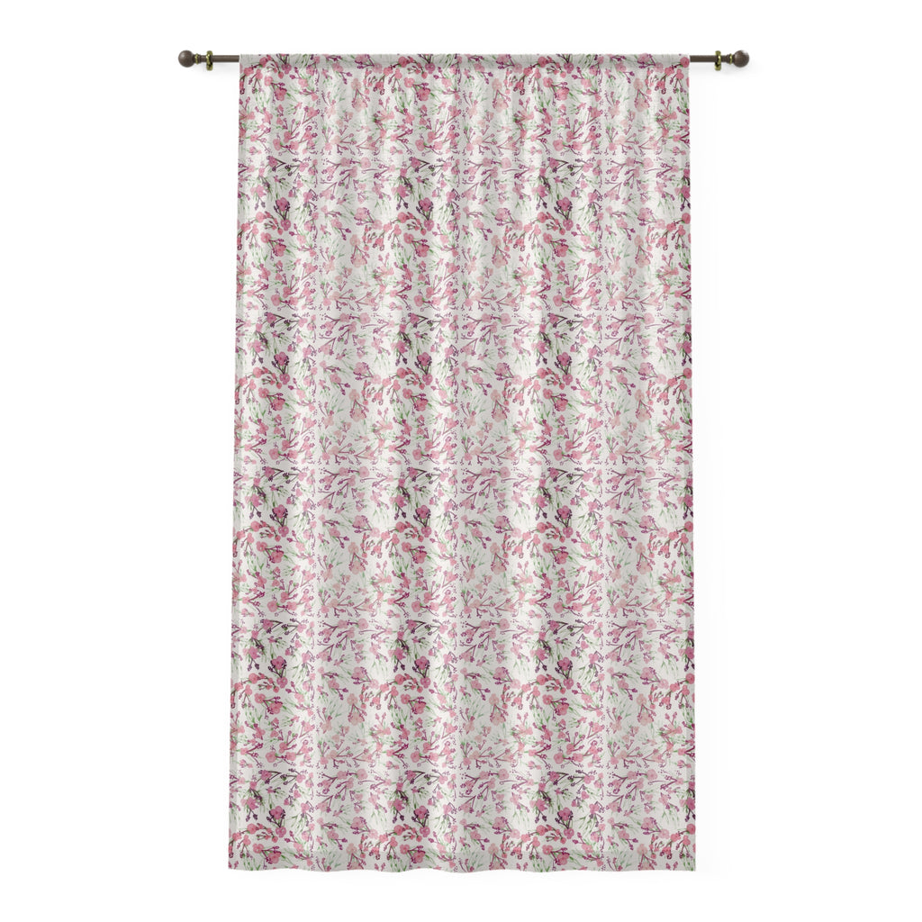 Floral Window Curtain - Modern Decor