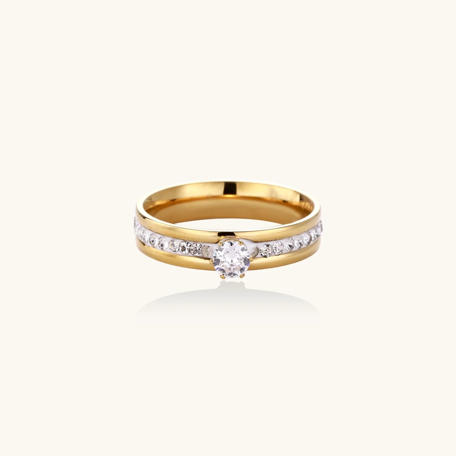 Promise Ring - 14K Gold Plated Stainless Steel