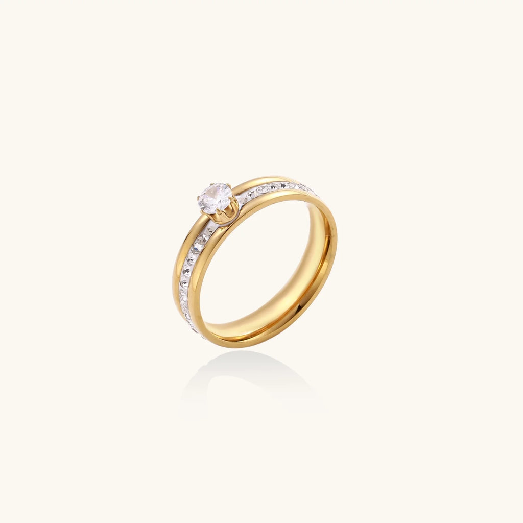 Promise Ring - 14K Gold Plated Stainless Steel