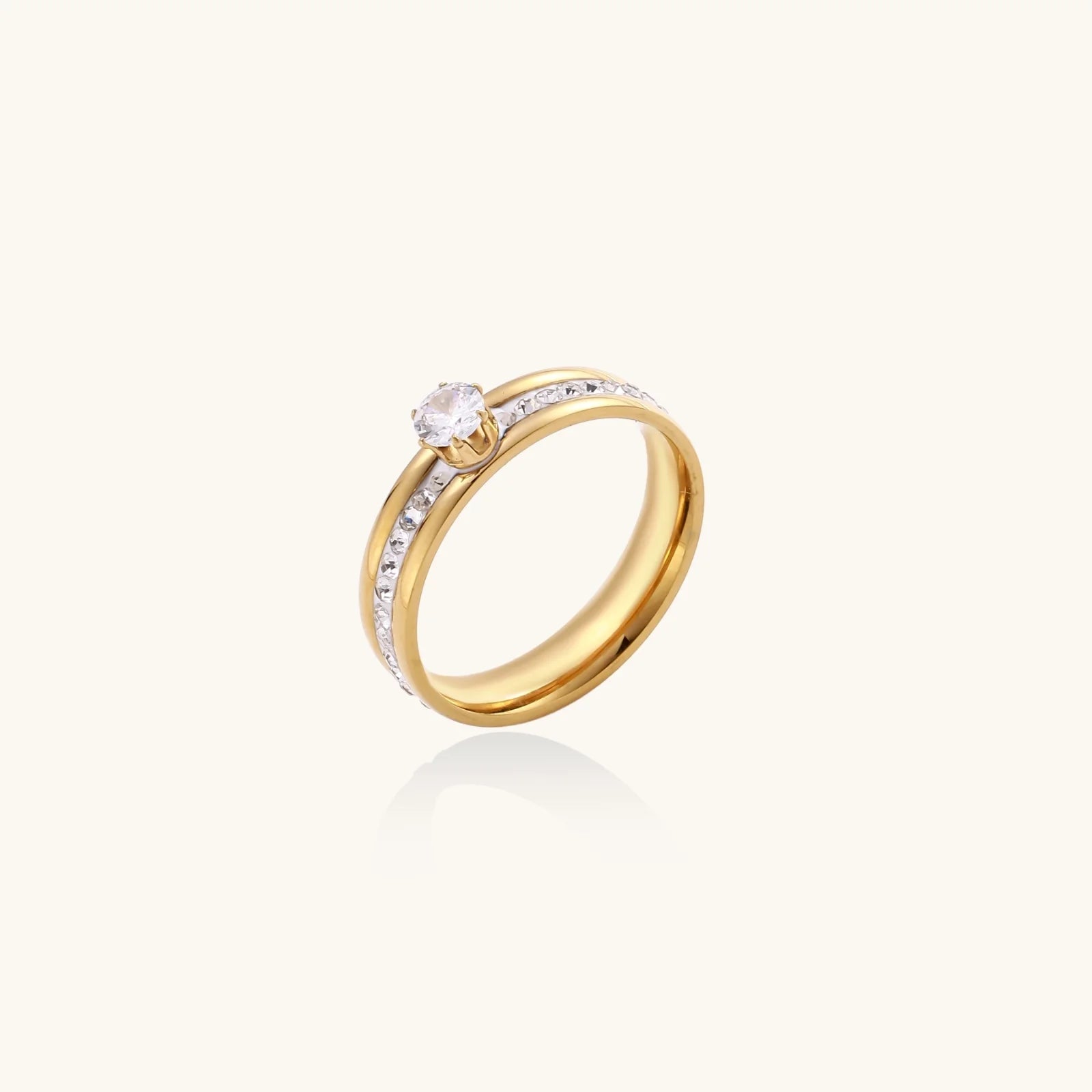 Promise Ring - 14K Gold Plated Stainless Steel
