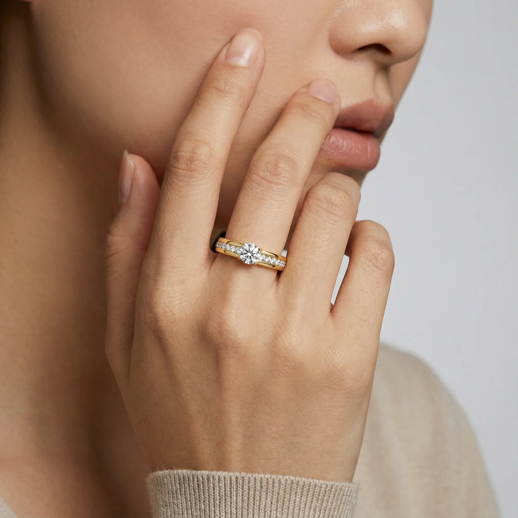 Promise Ring - 14K Gold Plated Stainless Steel