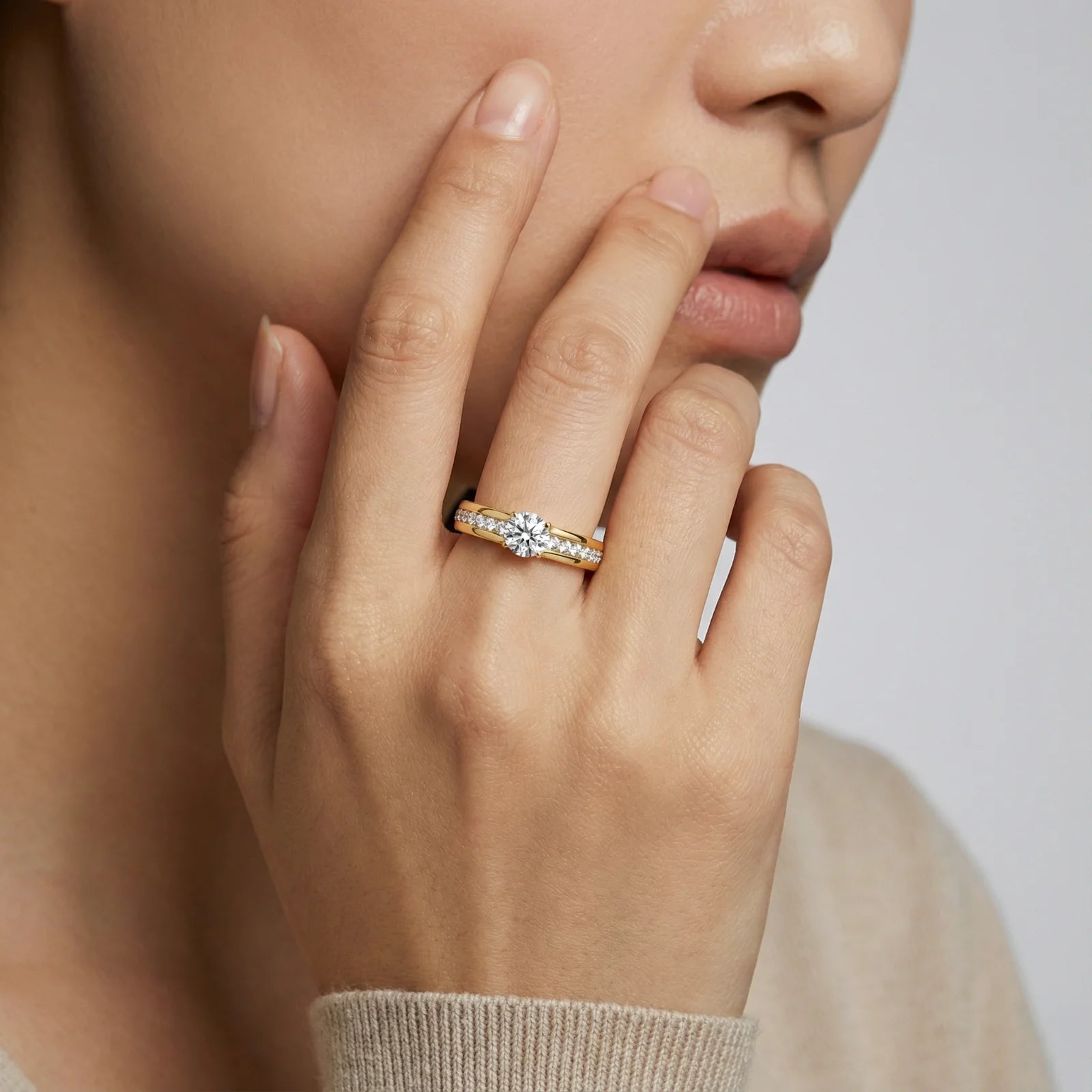 Promise Ring - 14K Gold Plated Stainless Steel