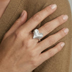 Feathered Heart Ring