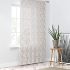 Floral Window Curtain - Modern Decor