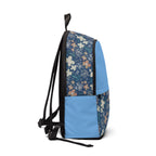 Floria Blue Fabric Backpack