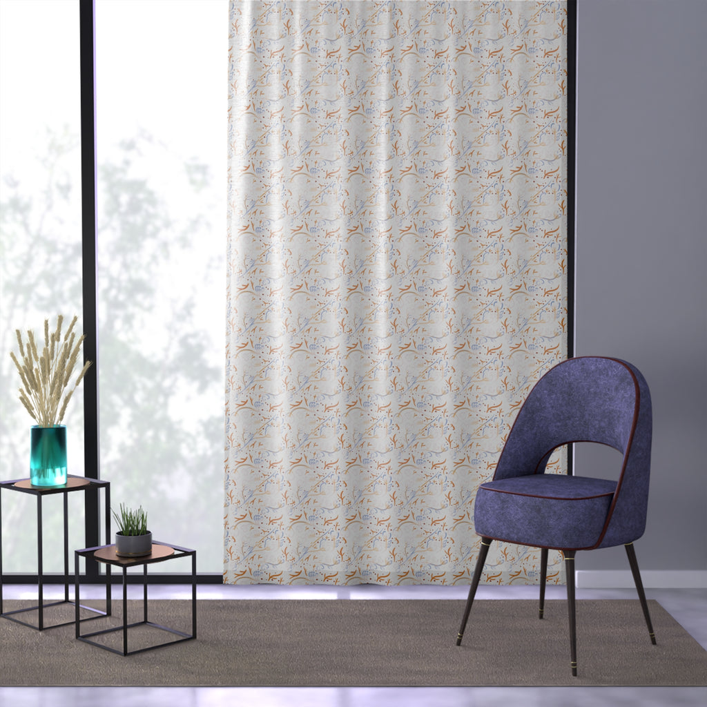 Floral Window Curtain - Modern Decor