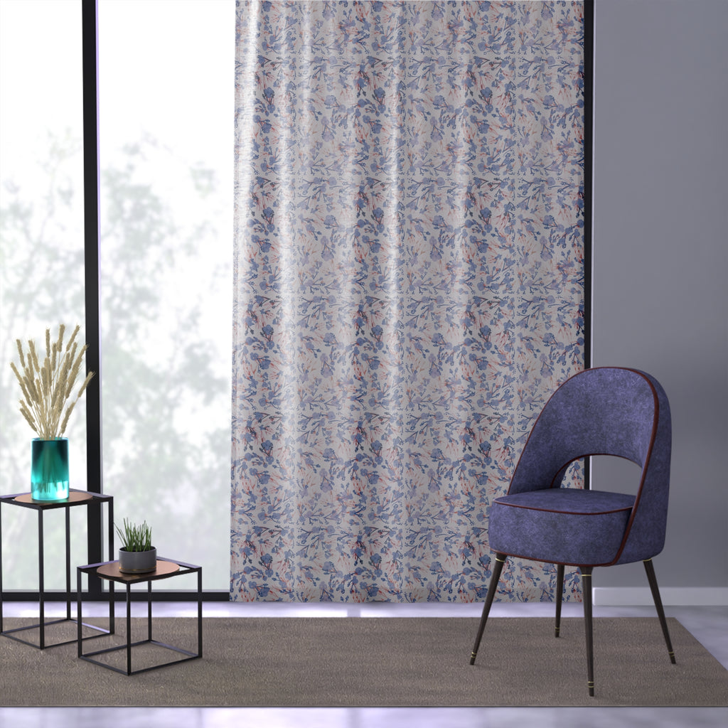 Floral Window Curtain - Modern Decor