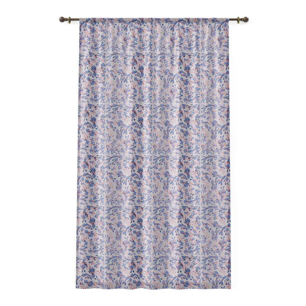 Floral Window Curtain - Modern Decor
