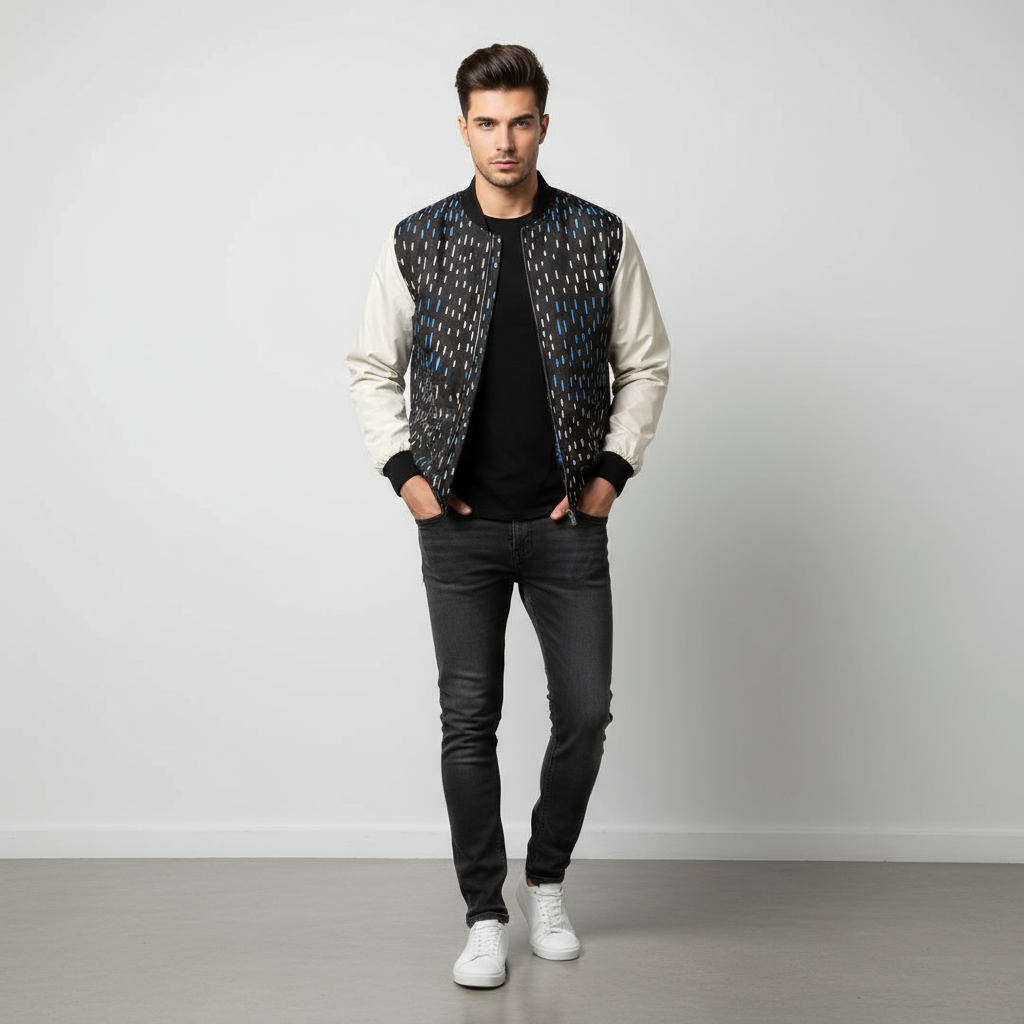 Signé Kasadji Stylish Men's Bomber Jacket