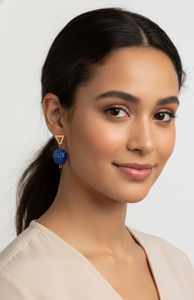 Handmade earrings - Handpainted