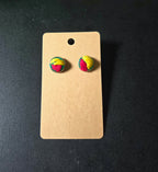 Heritage Embroidered Hypoallergenic Stud Earrings - A Must Have