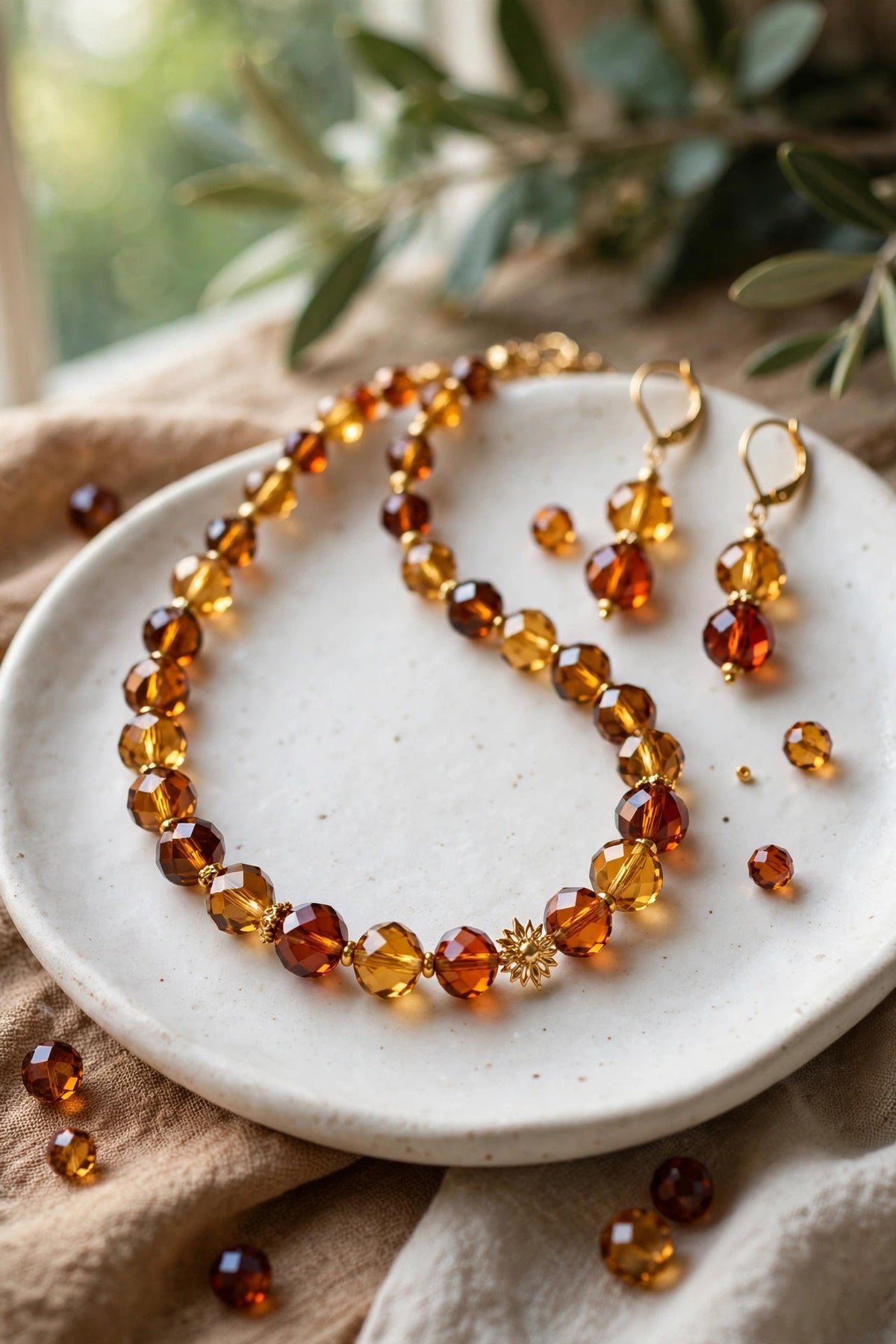 Amber Dawn Beaded Set – Showroom (Display Only)