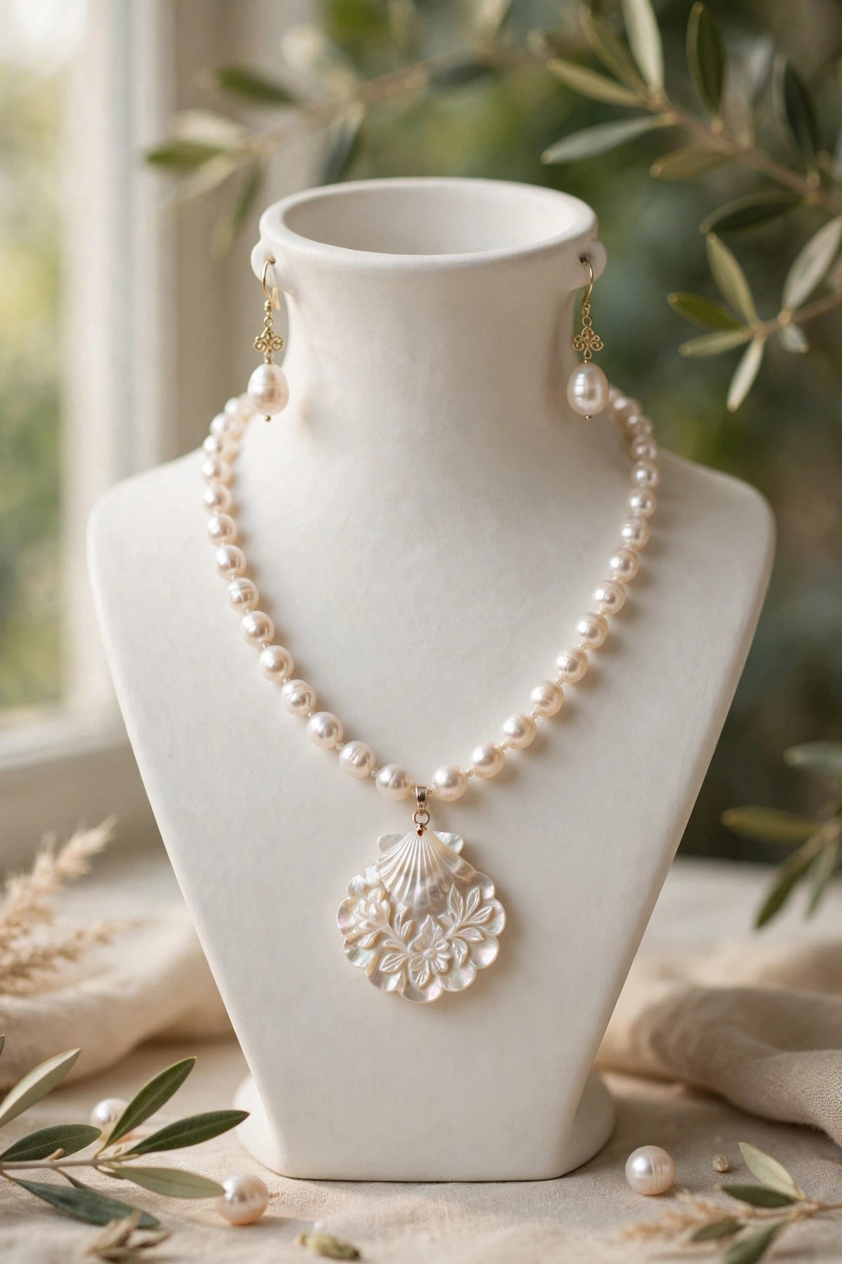 Ivory Pearl Radiance Set – Showroom (Display Only)